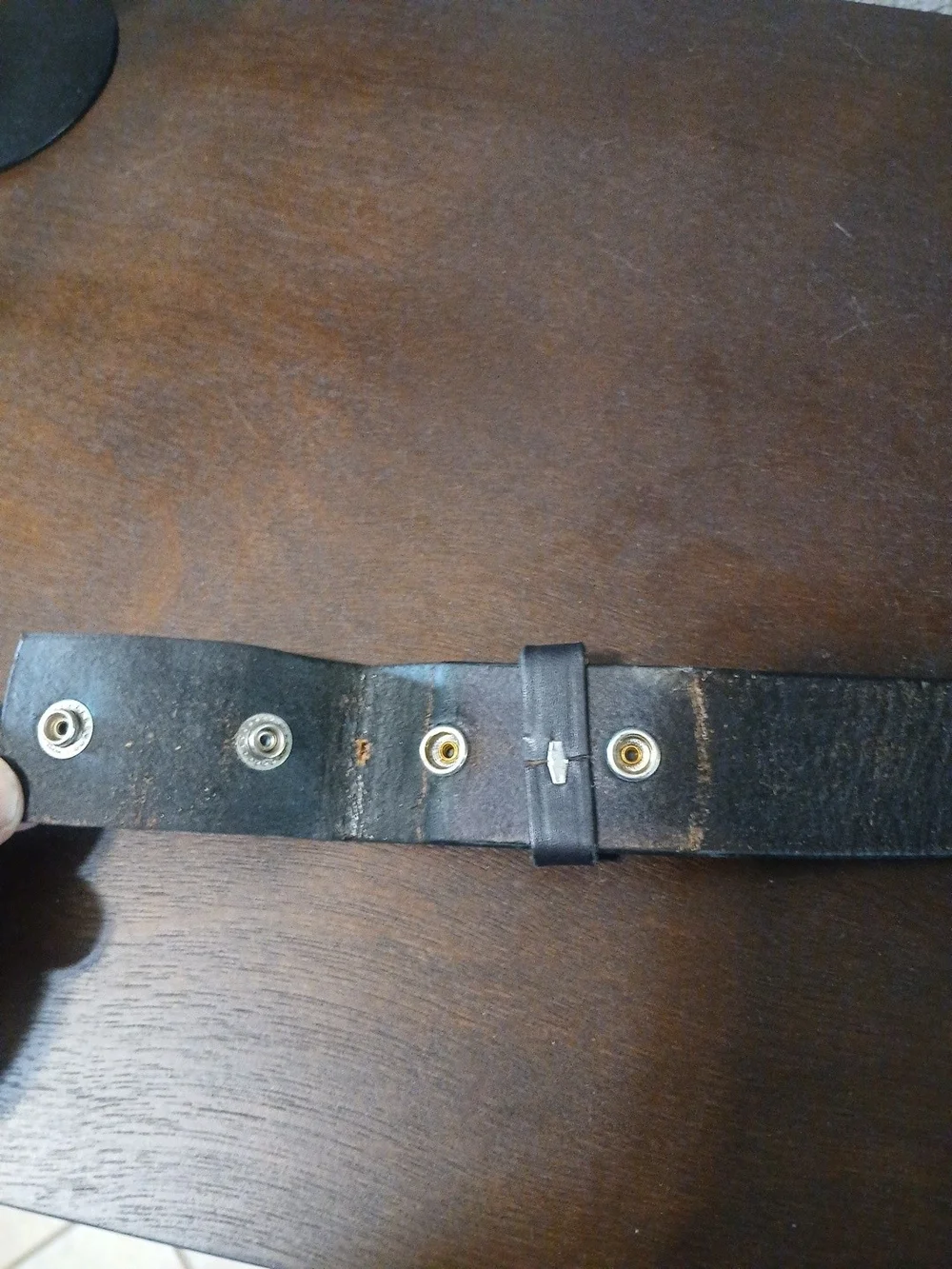 Harley-Davidson Black Embossed Leather Logo Belt